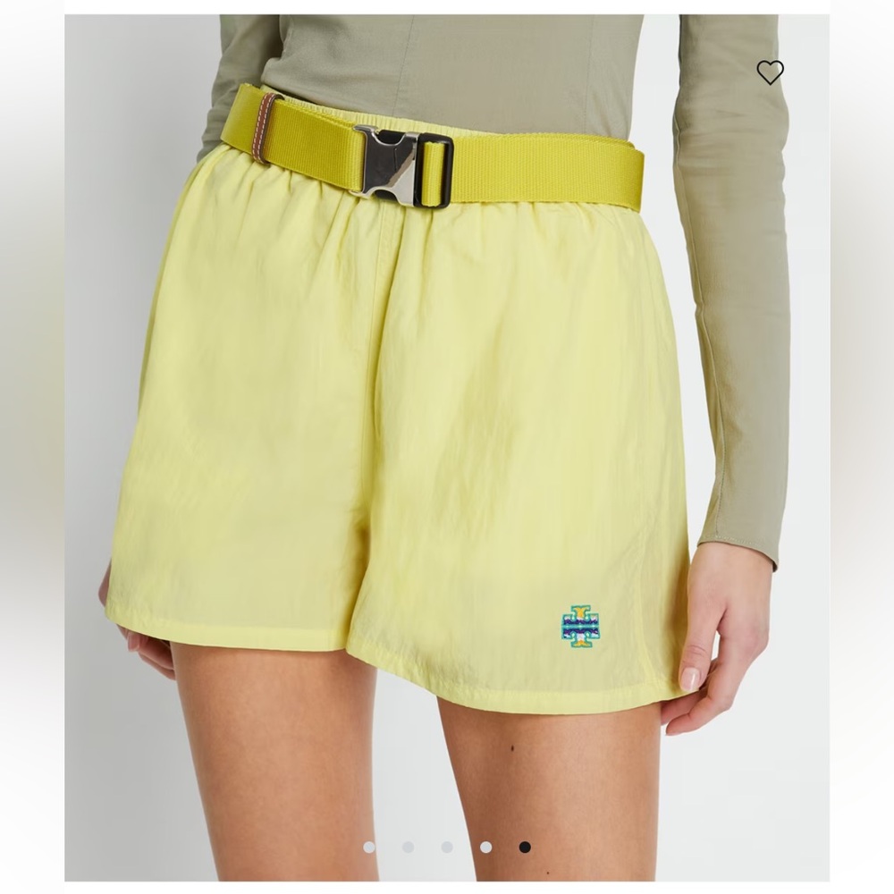 NWOT Tory Burch Yellow Women's Runner's Camp Shorts